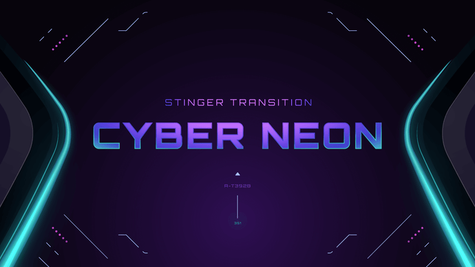 Cyber Neon - Stinger Transition for Twitch, Youtube and Facebook