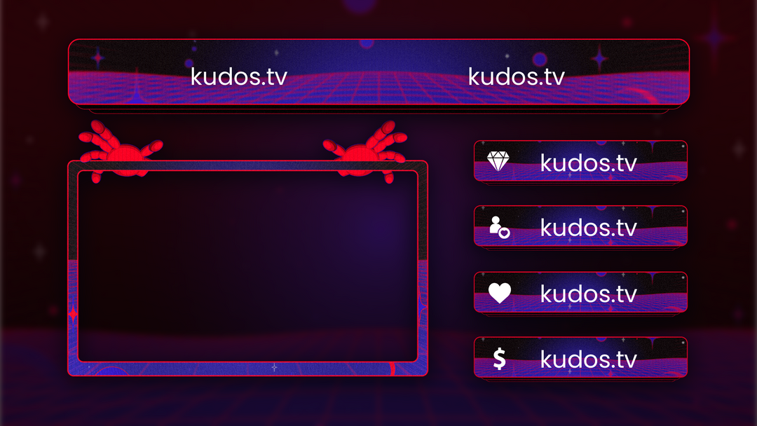 Anime — Stream Header, Label and Webcam Overlay Pack for OBS