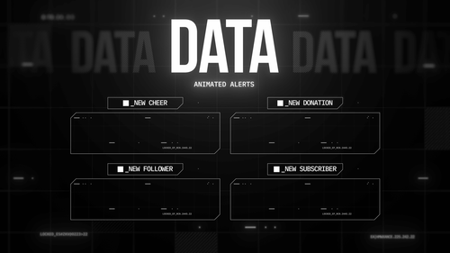 Data - Animated Alerts for Twitch, Youtube and Facebook Gaming