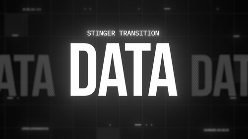 Data - Stinger Transition for Twitch, Youtube and Facebook