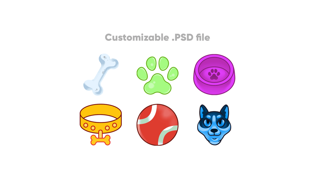 Dog Custom Badges for Twitch, Youtube and Discord  | Download Now!