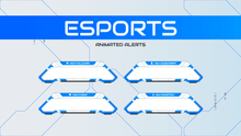 Load image into Gallery viewer, Esports Blue - Animated Alerts for Twitch, Youtube and Facebook
