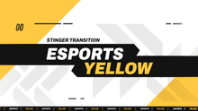 Load image into Gallery viewer, Esports Yellow - Stinger Transition for Twitch, Youtube and Facebook
