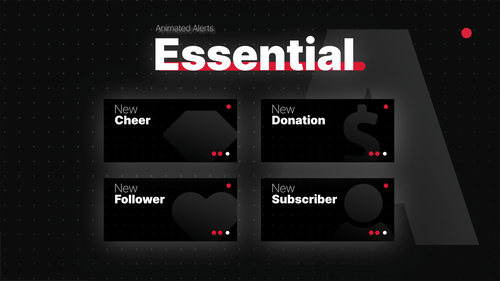 Essential — Animated Alerts for Twitch, Youtube and Facebook Gaming