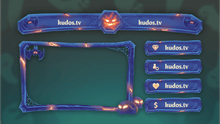 Load image into Gallery viewer, Halloween — Stream Header, Label and Webcam Overlay Pack for OBS

