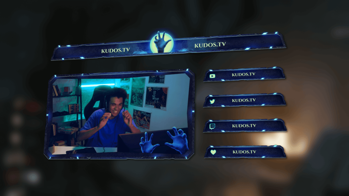 Horror Gaming Stream Overlay & Alerts Package for Twitch and Youtube