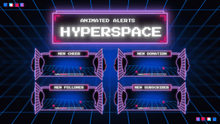 Load image into Gallery viewer, Hyperspace - Animated Alerts for Twitch, Youtube and Facebook Gaming
