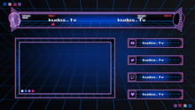 Load image into Gallery viewer, Hyperspace — Stream Header, Label and Webcam Overlay Pack for OBS

