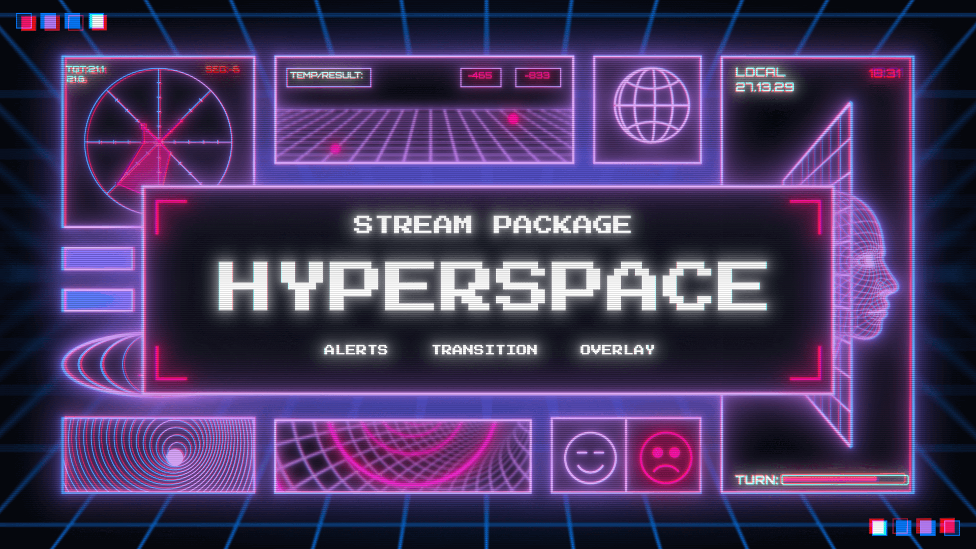 Hyperspace - Twitch Overlay and Alerts Package for OBS Studio