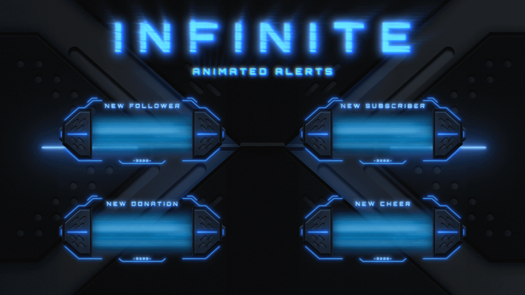 Halo Infinite Animated Alerts for Twitch, Youtube and Facebook Gaming