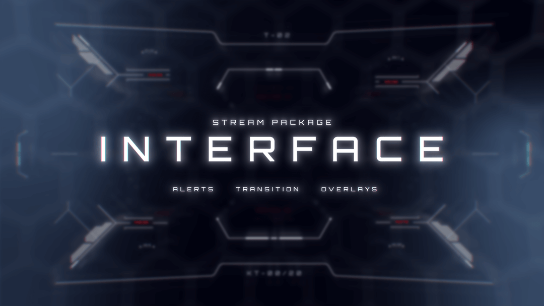 Interface Twitch Overlay and Alerts Package for OBS Studio