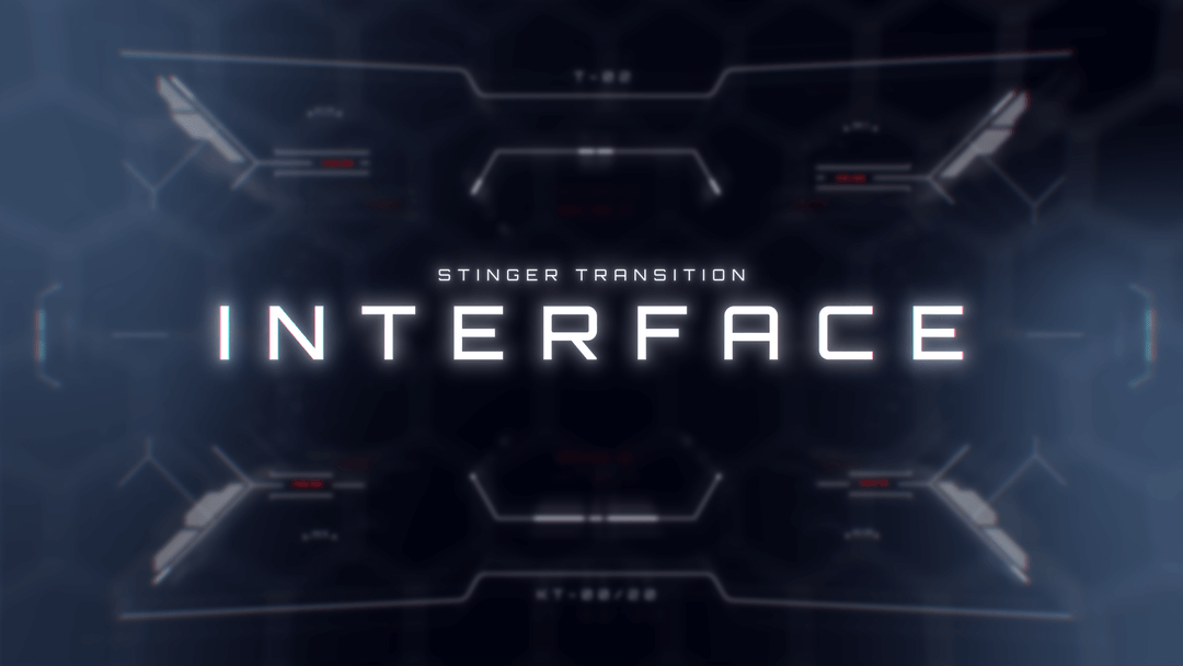 Interface Stinger Transition for Twitch, Youtube and Facebook