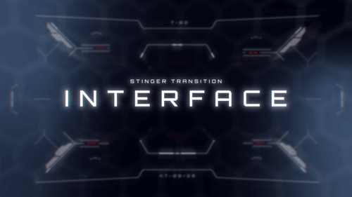 Interface Stinger Transition for Twitch, Youtube and Facebook