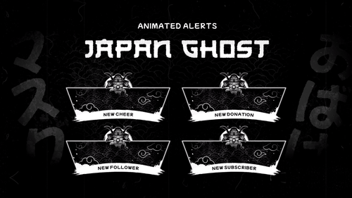 Japan Ghost - Animated Alerts for Twitch, Youtube and Facebook Gaming