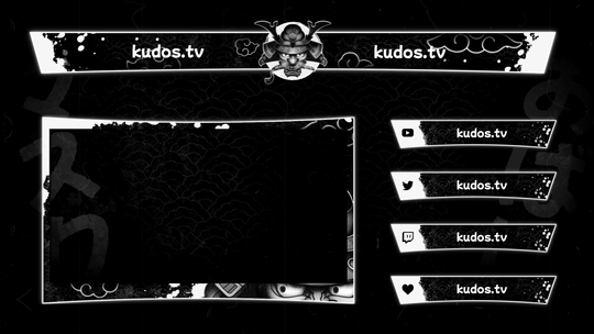 Japan Ghost — Stream Header, Label and Webcam Overlay Pack for OBS