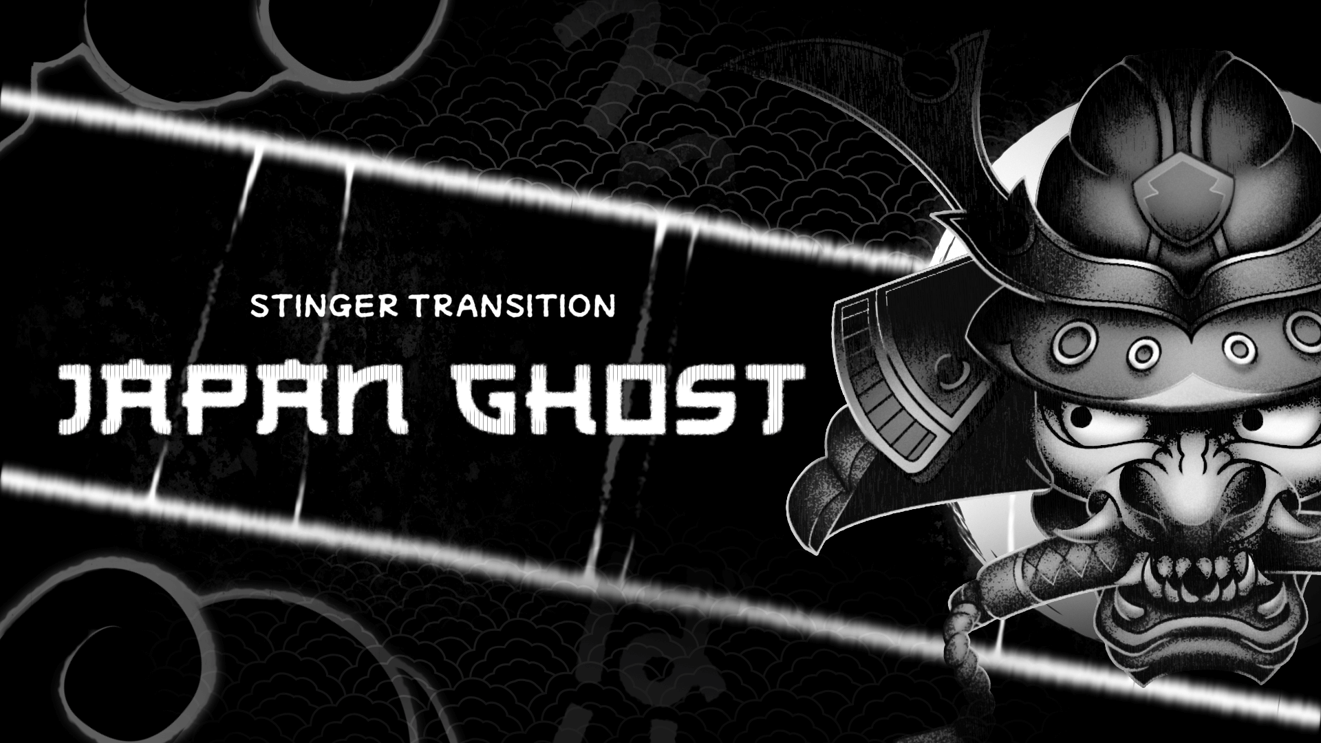 Japan Ghost - Stinger Transition for Twitch, Youtube and Facebook