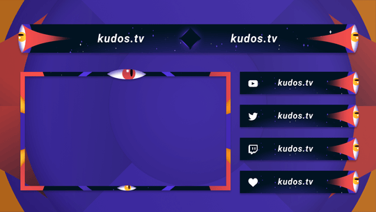 Journey — Stream Header, Label and Webcam Overlay Pack for OBS