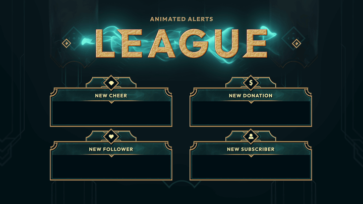 League of Legends Animated Alerts for Twitch, Youtube and Facebook