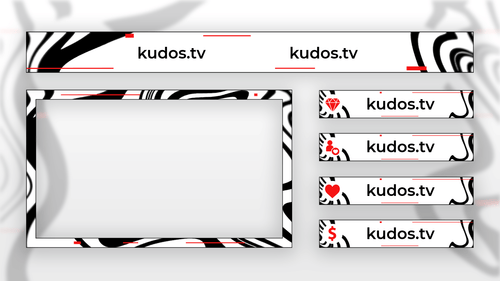 Liquid — Stream Header, Label and Webcam Overlay Pack for OBS