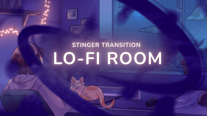 Lofi Room - Stinger Transition for Twitch, Youtube and Facebook