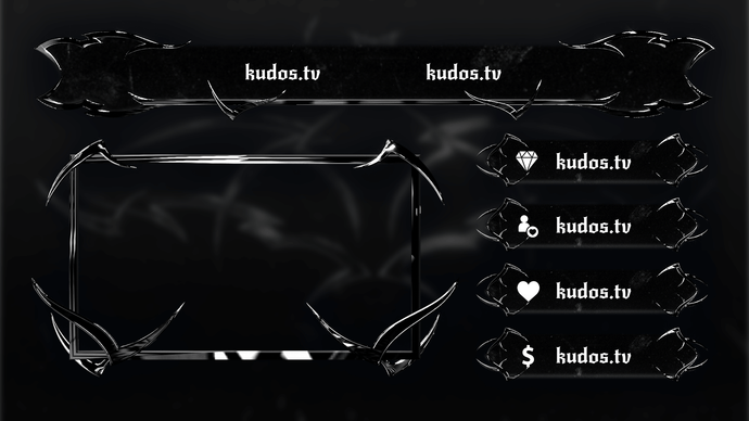 Metal — Stream Header, Label and Webcam Overlay Pack for OBS