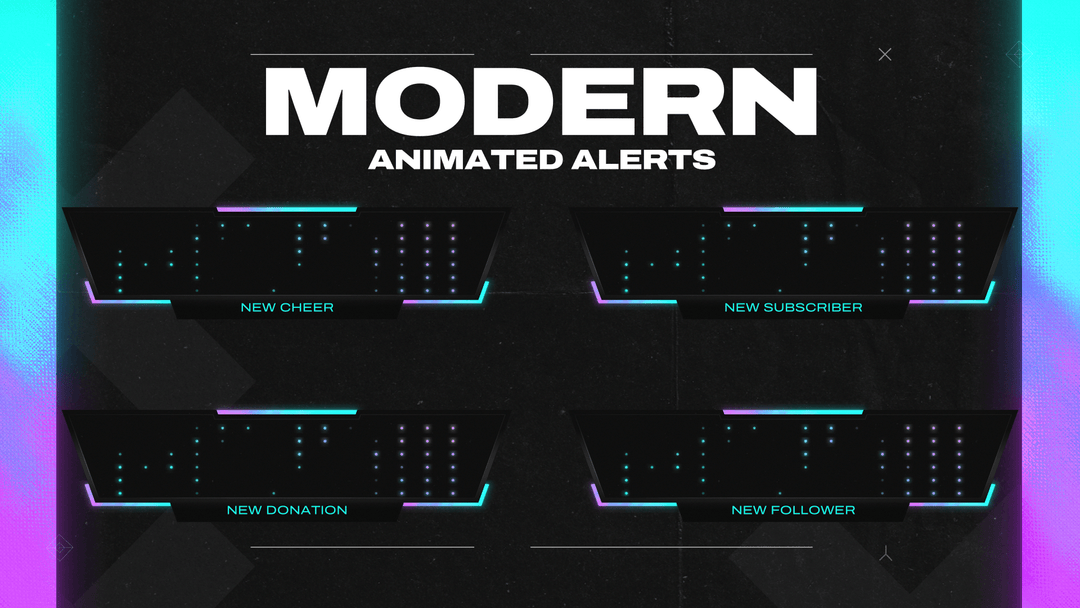 Modern - Animated Alerts for Twitch, Youtube and Facebook Gaming