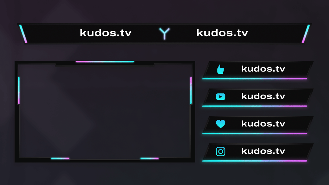 Modern — Stream Header, Label and Webcam Overlay Pack for OBS
