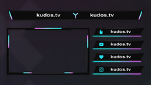 Load image into Gallery viewer, Modern — Stream Header, Label and Webcam Overlay Pack for OBS
