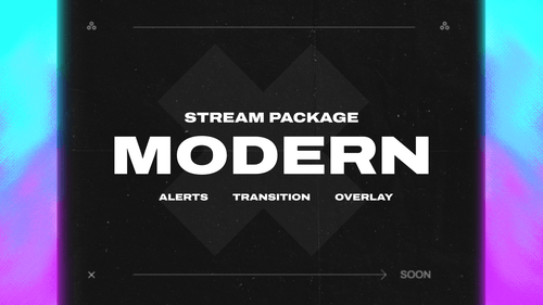 Modern Stream Overlay & Alerts Package for Twitch and Youtube