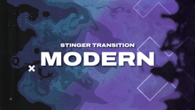 Load image into Gallery viewer, Modern - Stinger Transition for Twitch, Youtube and Facebook
