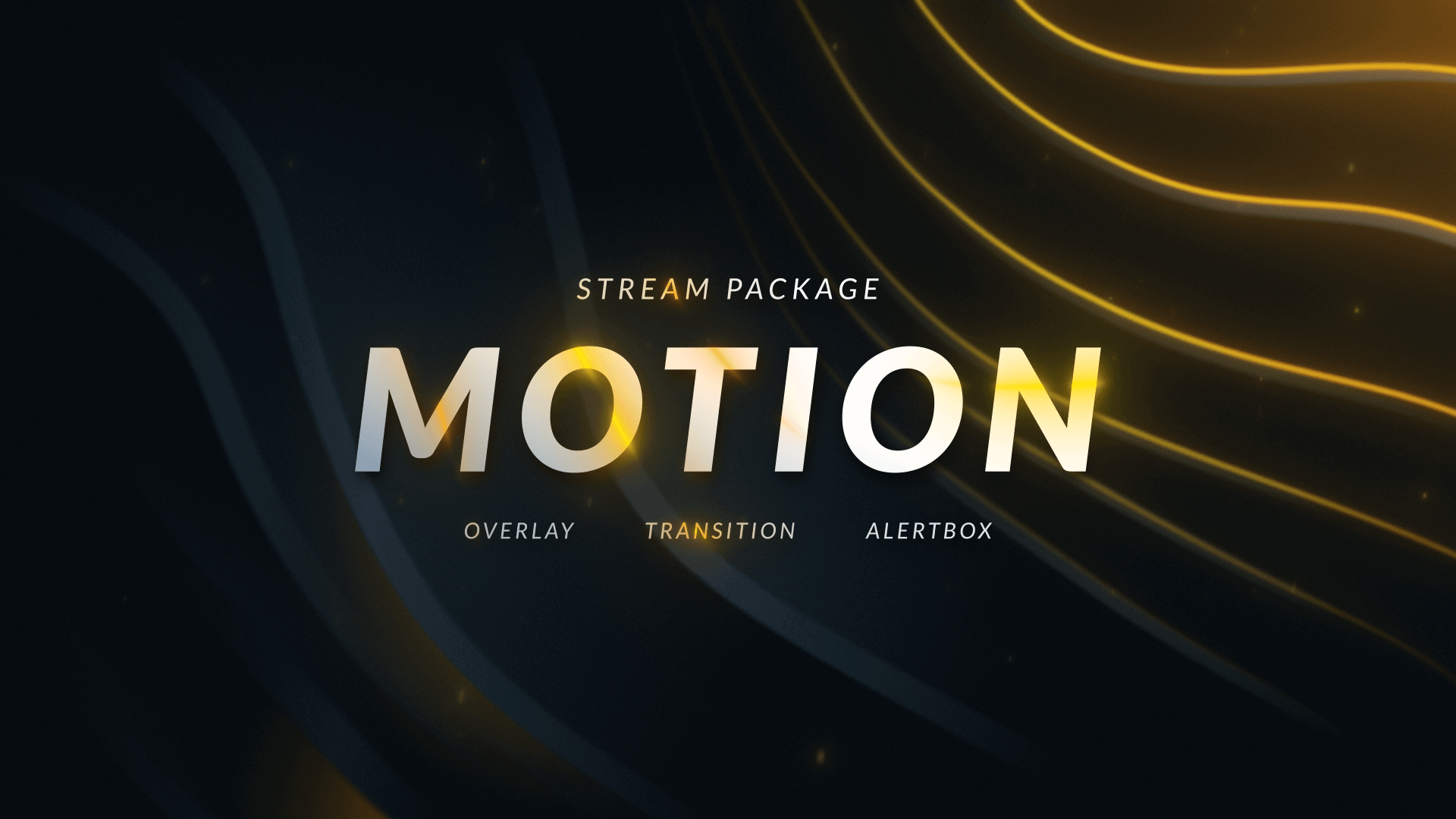 Motion Animated Stream Package with Overlays, Alerts and Transition for Twitch and OBS Studio