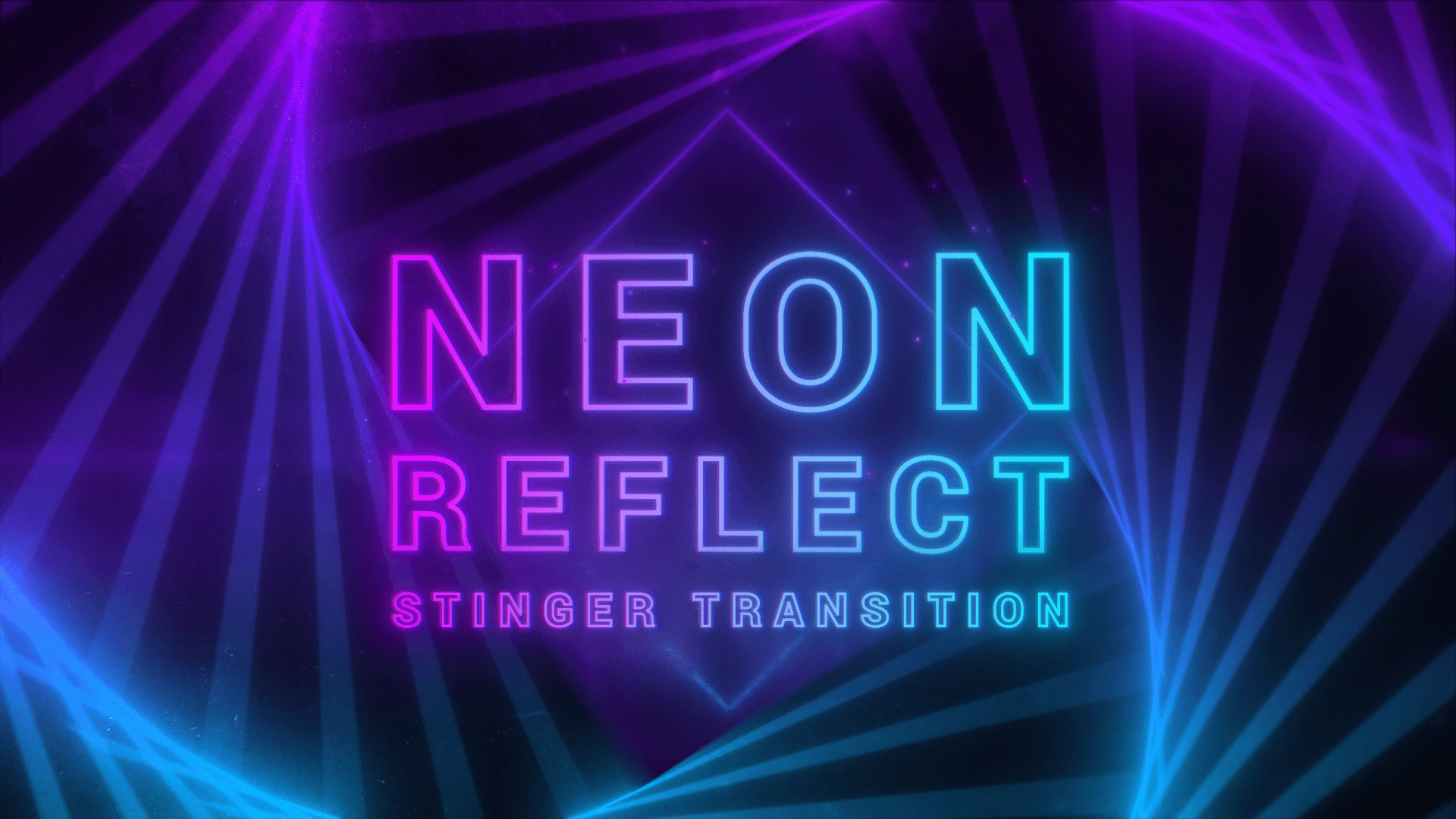 Neon Reflect - Stinger Transition for Twitch, Youtube and Facebook