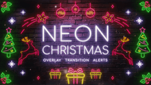 Load image into Gallery viewer, Neon Christmas - Twitch Overlay and Alerts Package for OBS
