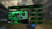 Load and play video in Gallery viewer, Neon Mint — Stream Header, Label and Webcam Overlay Pack for OBS

