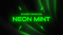 Load image into Gallery viewer, Neon Mint - Stinger Transition for Twitch, Youtube and Facebook
