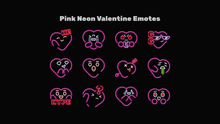 Load image into Gallery viewer, Neon Valentine Emotes for Twitch, Youtube and Discord  | Download Now!
