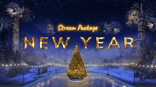New Year 2022 Twitch Overlay and Alerts Package for OBS