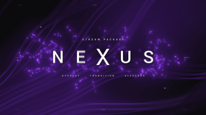 Nexus FREE Animated Stream Package with Overlays, Alerts and Transition for Twitch and OBS Studio