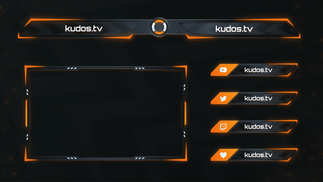 Overwatch — Stream Header, Label and Webcam Overlay Pack for OBS