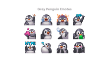 Load image into Gallery viewer, Penguin Emotes for Twitch, Youtube and Discord | Download Now!
