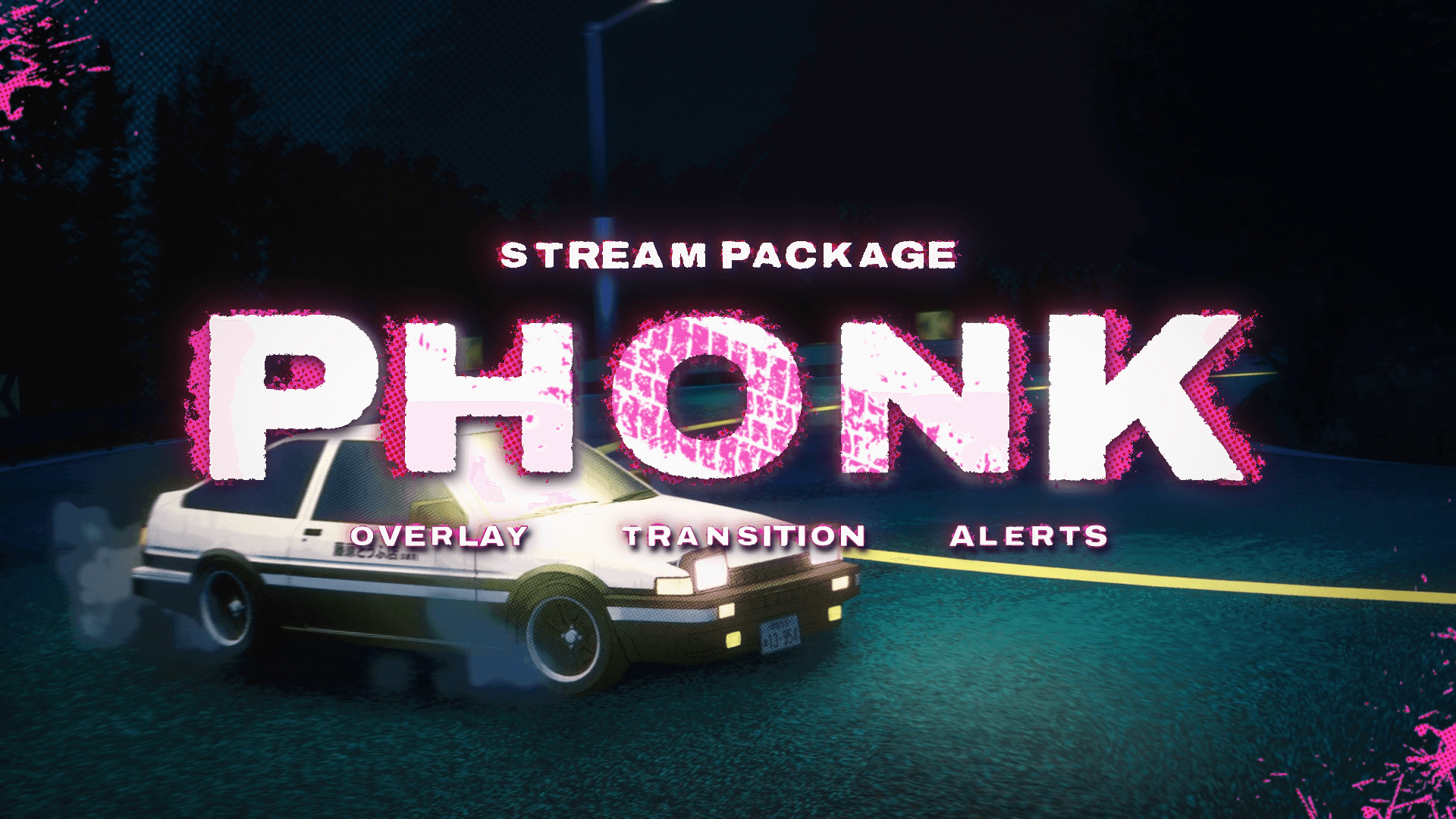 Phonk - Twitch Overlay and Alerts Package for OBS Studio
