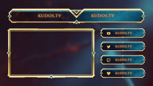 Realm — Stream Header, Label and Webcam Overlay Pack for OBS