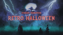 Load image into Gallery viewer, Retro Halloween - Stinger Transition for OBS Studio and Streamlabs
