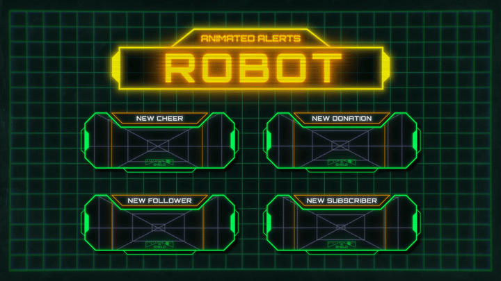 Robot - Animated Alerts for Twitch, Youtube and Facebook Gaming
