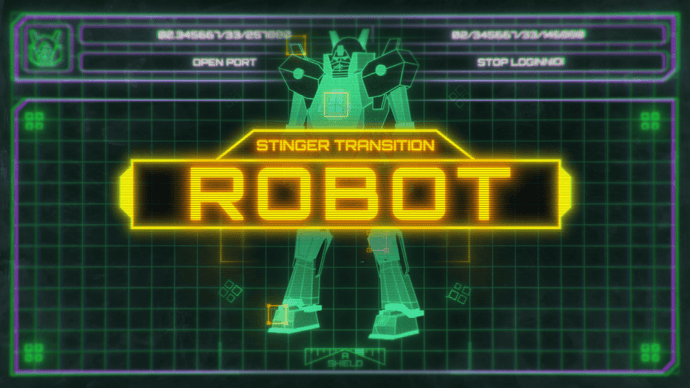 Robot - Stinger Transition for Twitch, Youtube and Facebook