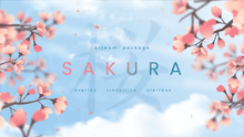 Load image into Gallery viewer, Sakura Animated Stream Package with Overlays, Alerts and Transition for Twitch and OBS Studio
