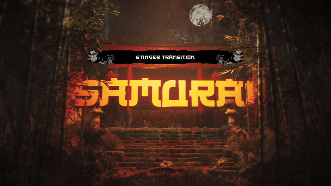 Samurai - Stinger Transition for Twitch, Youtube and Facebook