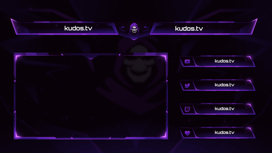 Shadow Mask — Stream Header, Label and Webcam Overlay Pack for OBS