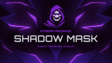 Load image into Gallery viewer, Shadow Mask - Stream Overlay &amp; Alerts Package for Twitch and Youtube
