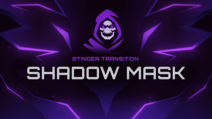 Shadow Mask - Stinger Transition for Twitch, Youtube and Facebook